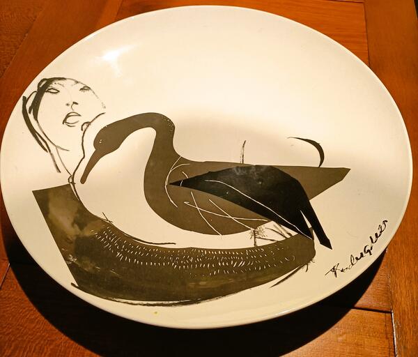 Serigrafia - Leda e o Cisne